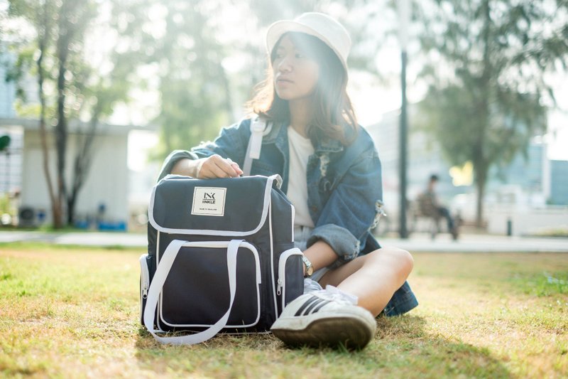 MINI BACKPACK / NAVY BLUE - 后背包/双肩包 - 防水材质 多色
