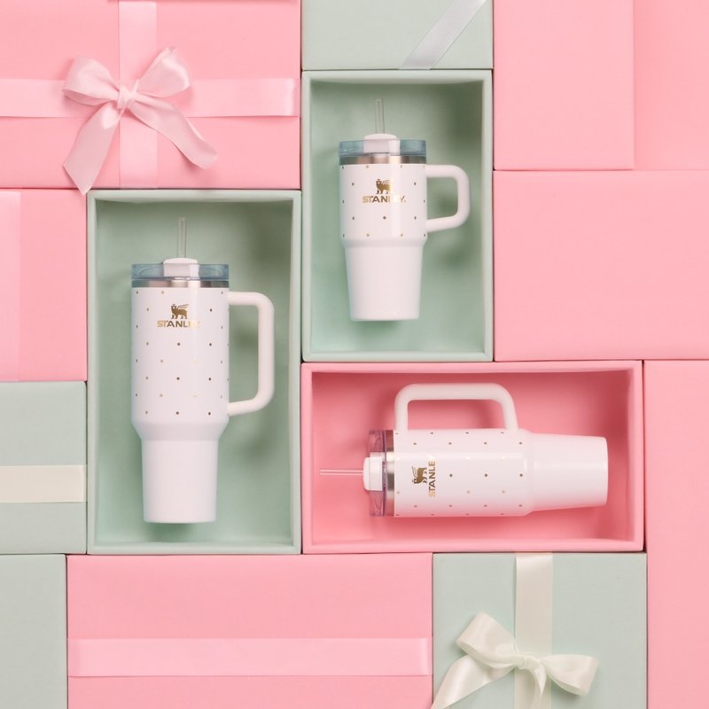 STANLEY 冒险系列 圣诞限定款 吸管随手杯2.0 0.59L / 冰雪点点 - 保温瓶/保温杯 - 不锈钢 多色