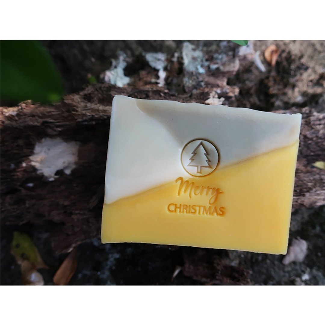 【皂章E06】Happy Christmas 简约圣诞树 Acrylic Soap Stamp - 蜡烛/香氛/手工皂 - 压克力 
