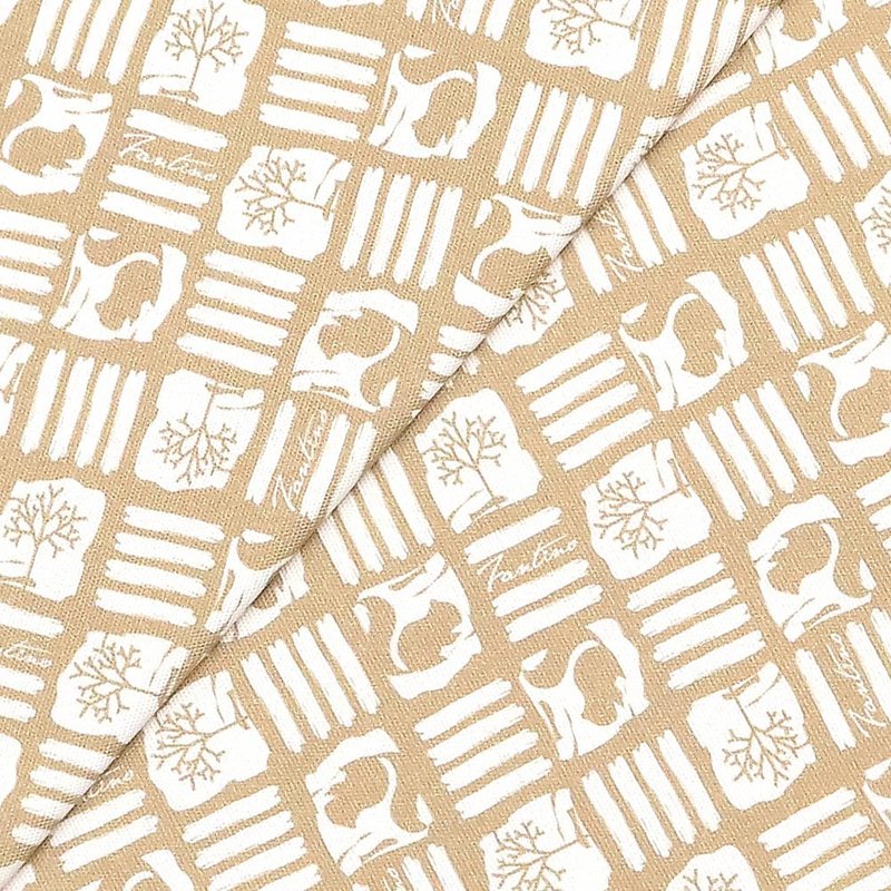 棉麻布料(解密古王国)焦糖咖 - 编织/刺绣/羊毛毡/裁缝 - 棉．麻 咖啡色