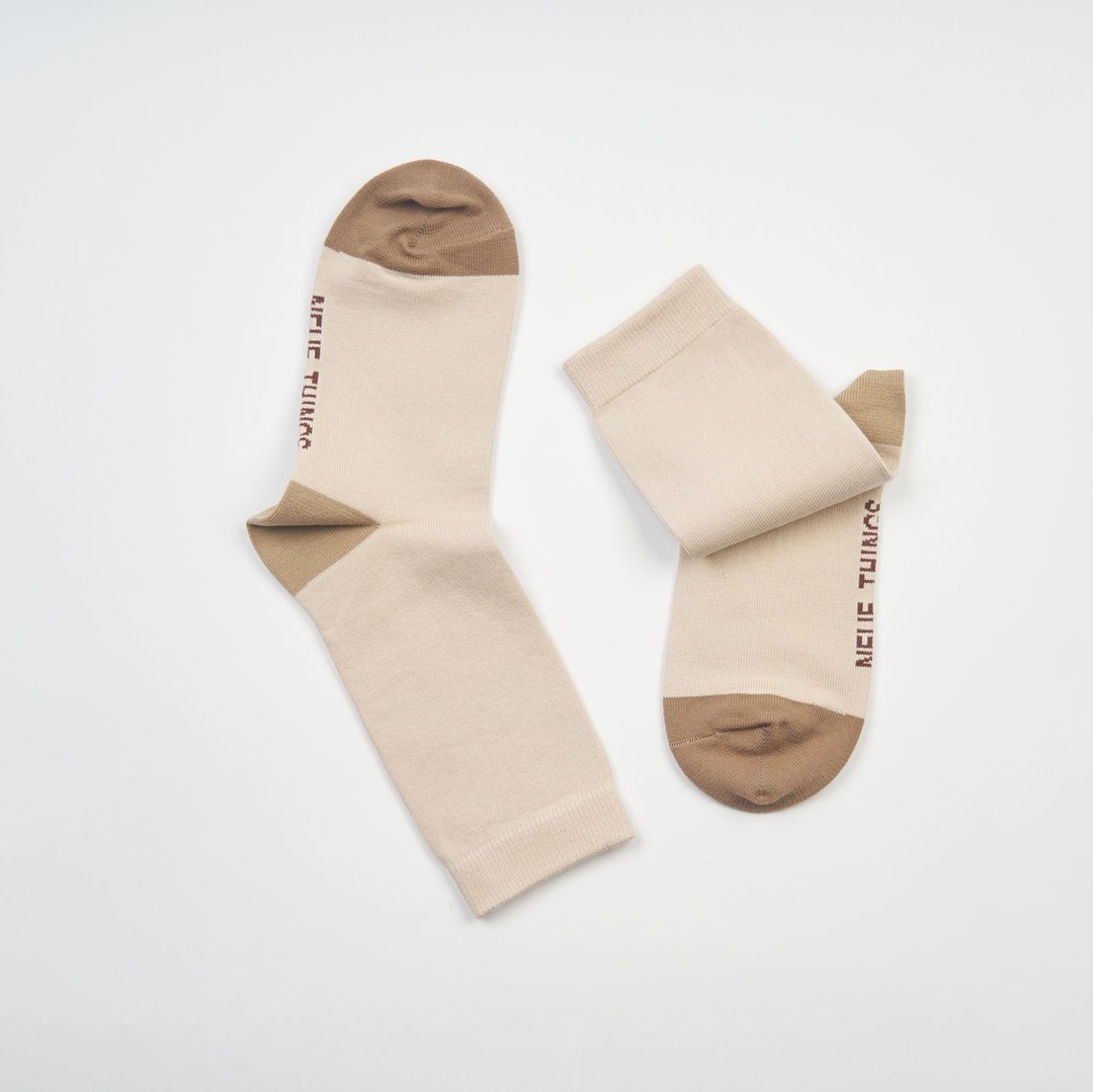 DAILYWEAR-莫代尔棉-奶茶棕 - 袜子 - 棉 卡其色