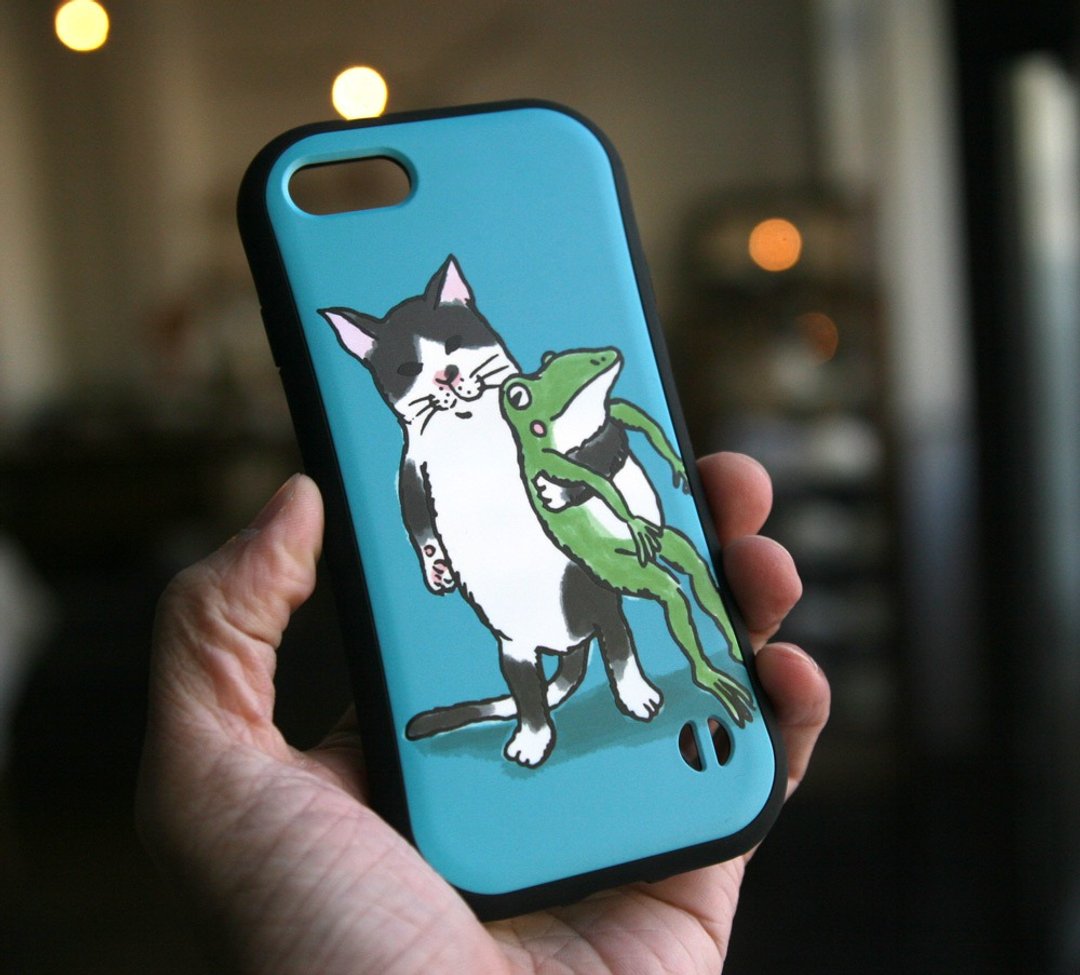 Grip iPhone Case Nakayoshi Marine - 手机壳/手机套 - 塑料 绿色