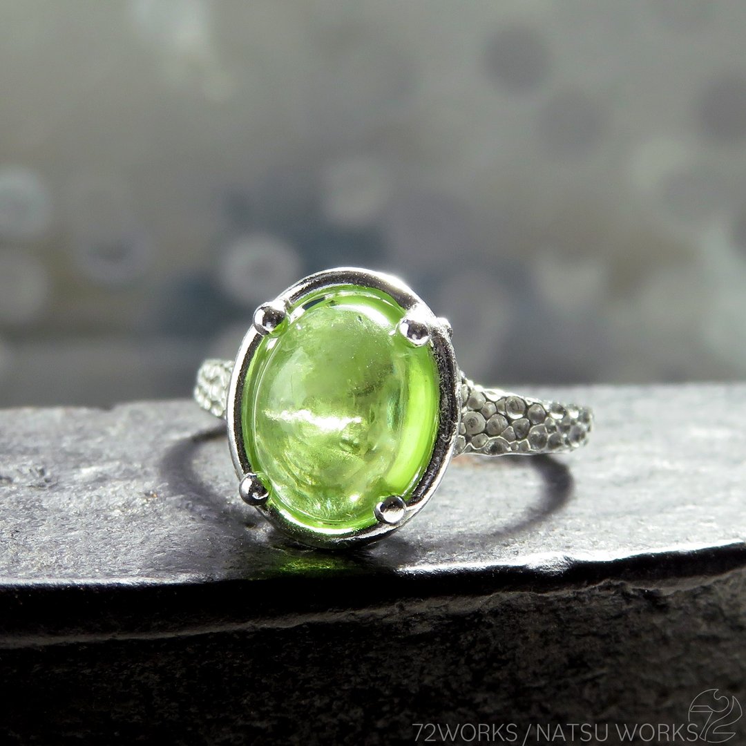 橄榄石 戒指 / Peridot Ring 0l - 戒指 - 宝石 绿色