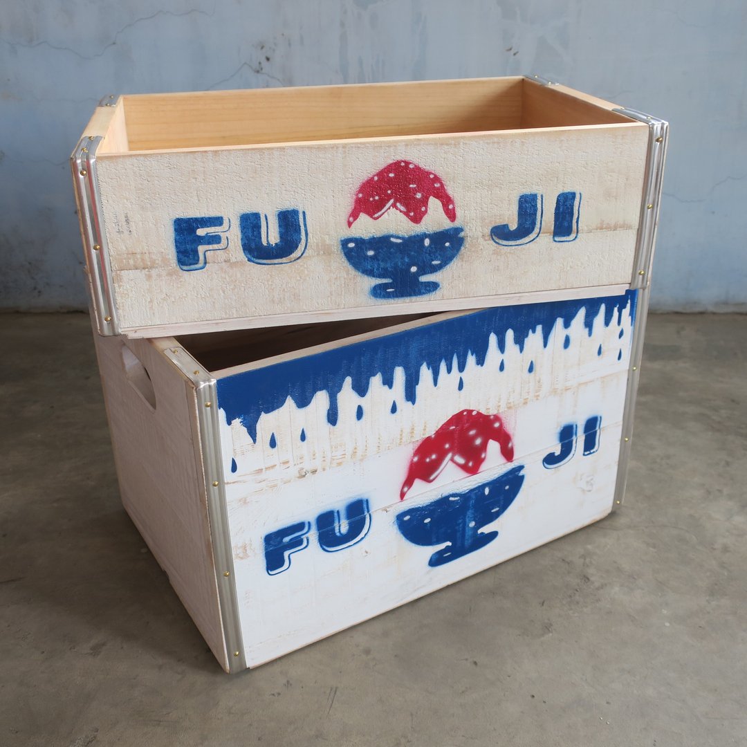 复刻1960s汽水木箱-锉冰 - 收纳用品 - 木头 白色