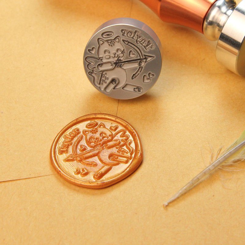 【航太边角料再造】封蜡章头定制化 - 印章/印台 - 其他金属 金色