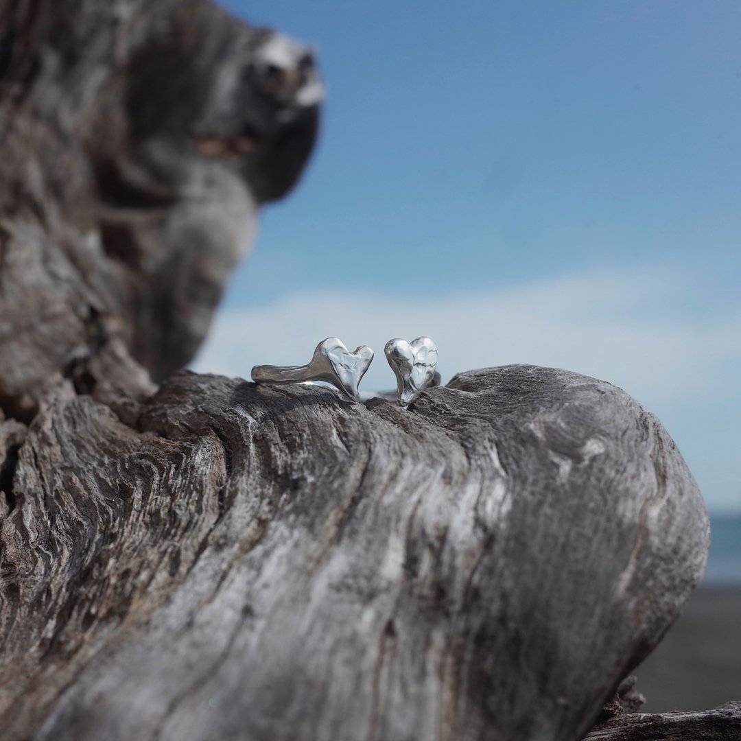 Hearts Ring 双心戒 - 戒指 - 纯银 银色