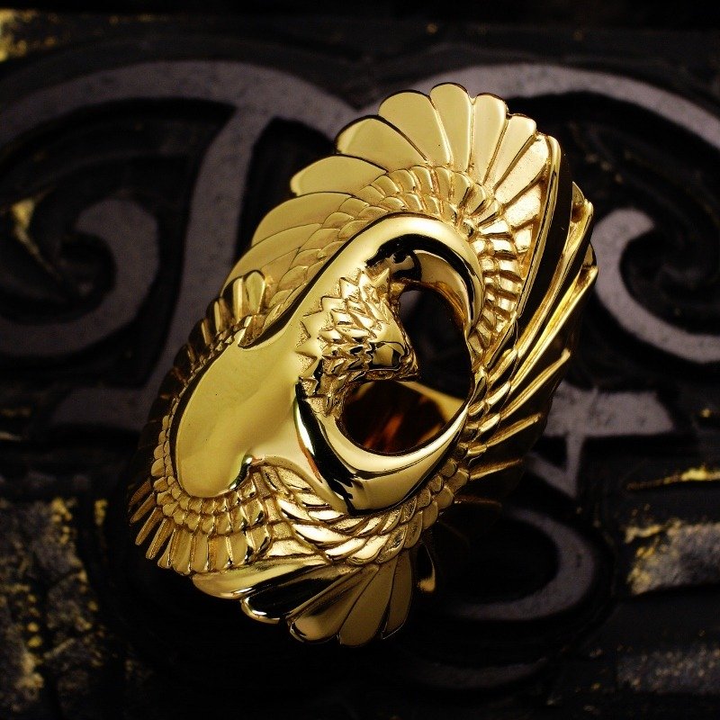 Gold hawk ring - 戒指 - 其他金属 黄色