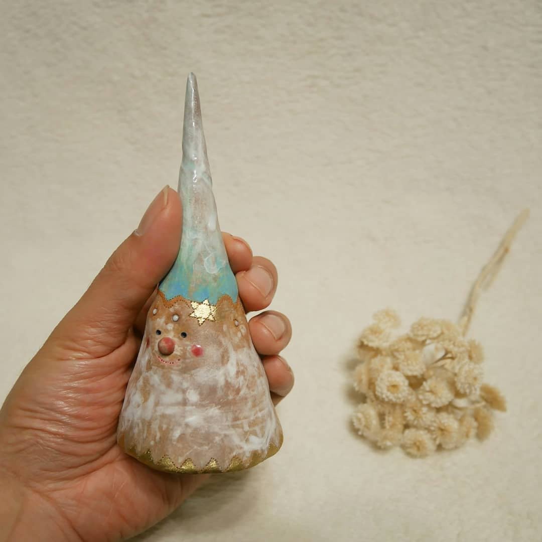耶诞小树陶 冰淇淋甜筒 - 花瓶/陶器 - 陶 