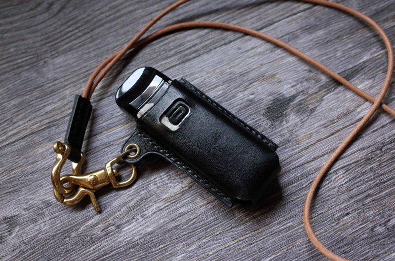 SMOK NORD 2 Kit 小菸皮套 - 钥匙链/钥匙包 - 真皮 咖啡色