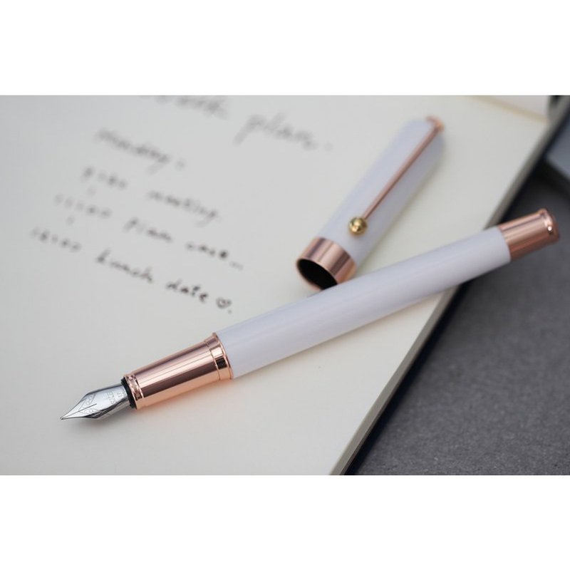 SKB文明钢笔【RS-705】原点系列钢笔 (白亮玫瑰金) -免费刻字服务 - 钢笔 - 玫瑰金 粉红色