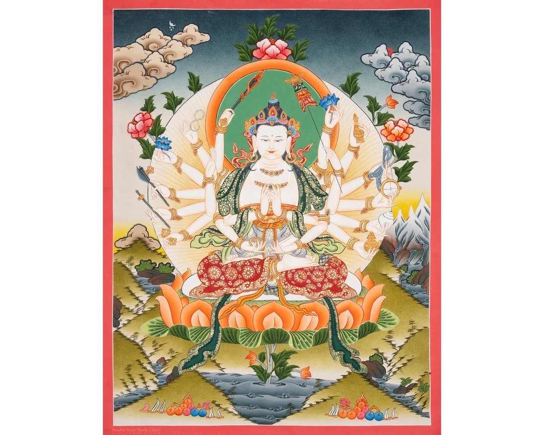 神圣的查蒂唐卡画 捕捉神圣力量 - 墙贴/壁贴 - 其他材质 多色