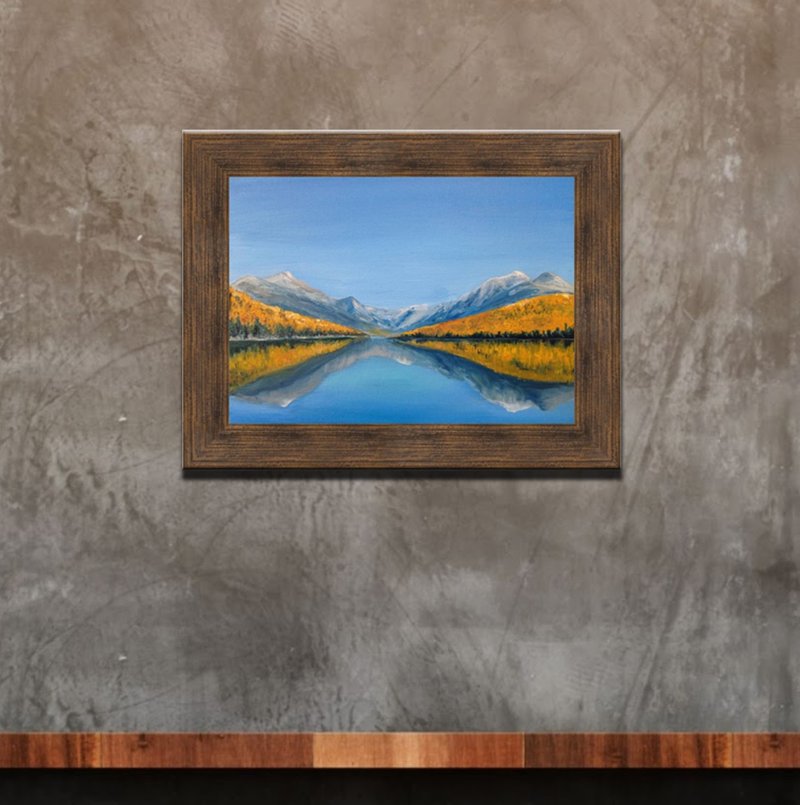 山水画 山原画 湖手绘艺术 原画 山水画 自然画 - 海报/装饰画/版画 - 其他材质 多色