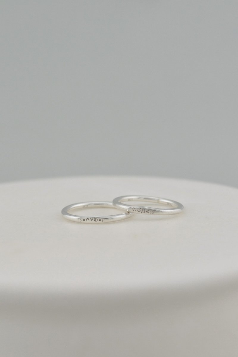 表情包戒指 - 戒指 - 银 银色