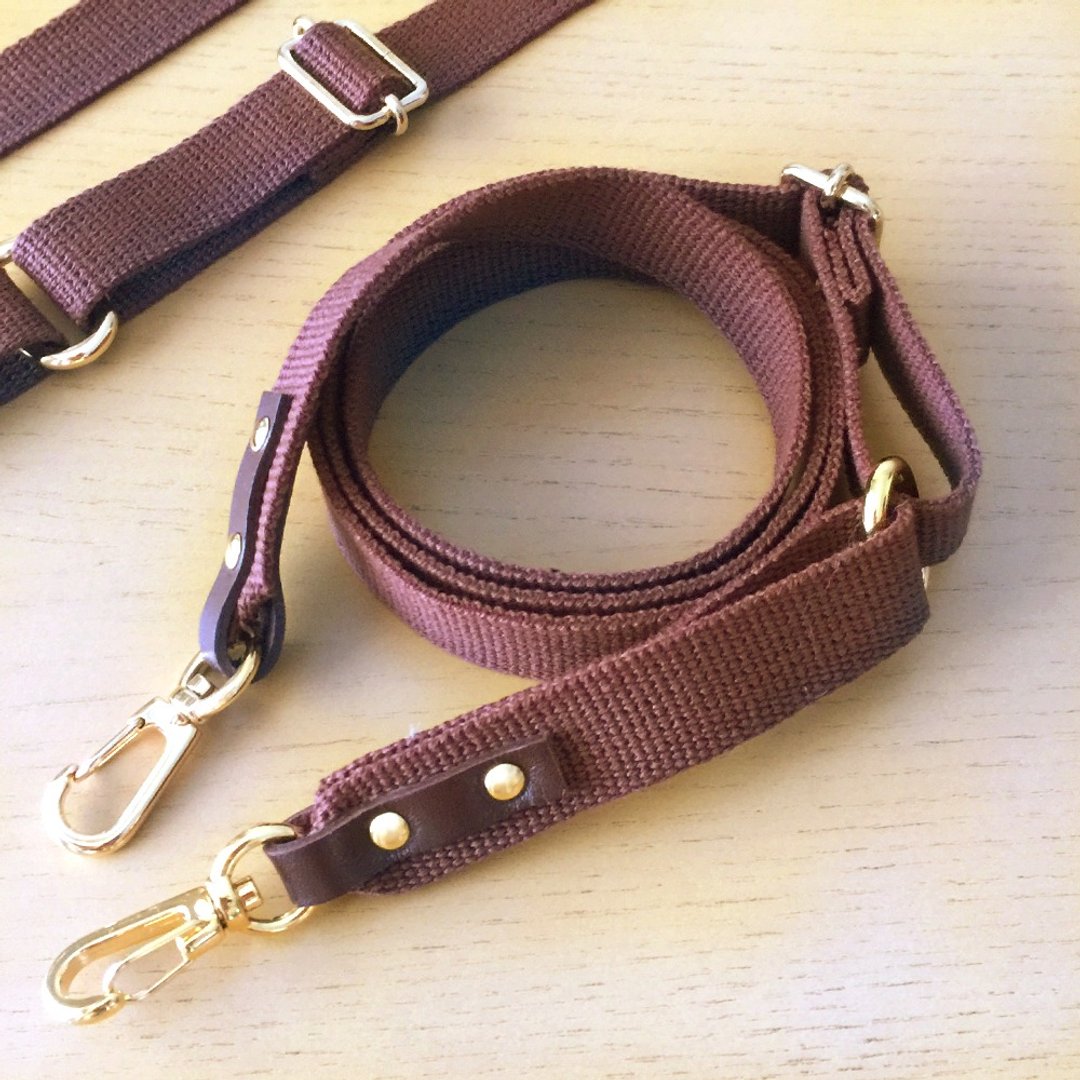 Shoulder strap, adjustable length bag straps - brown - 其他 - 压克力 咖啡色