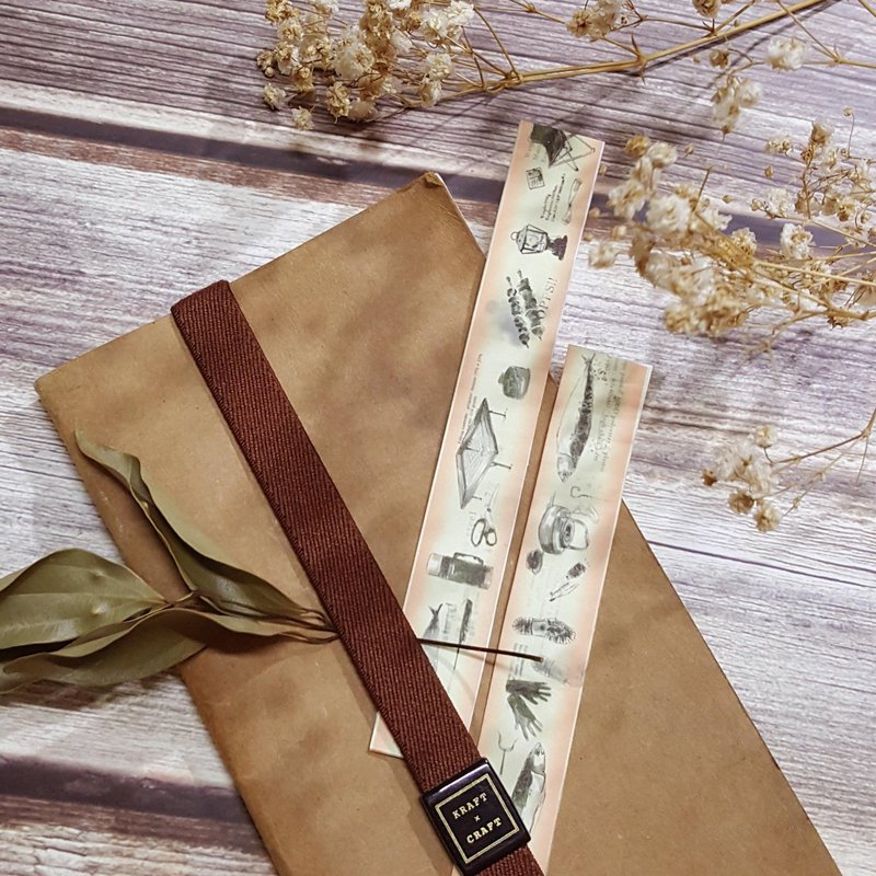 野炊露营  和纸 纸胶带 户外活动 - 纸胶带 - 纸 咖啡色