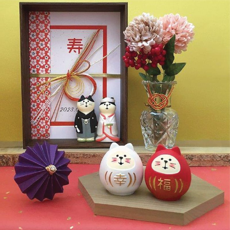 日本Decole Concombre - 新婚幸福系列 - 摆饰 - 树脂 多色