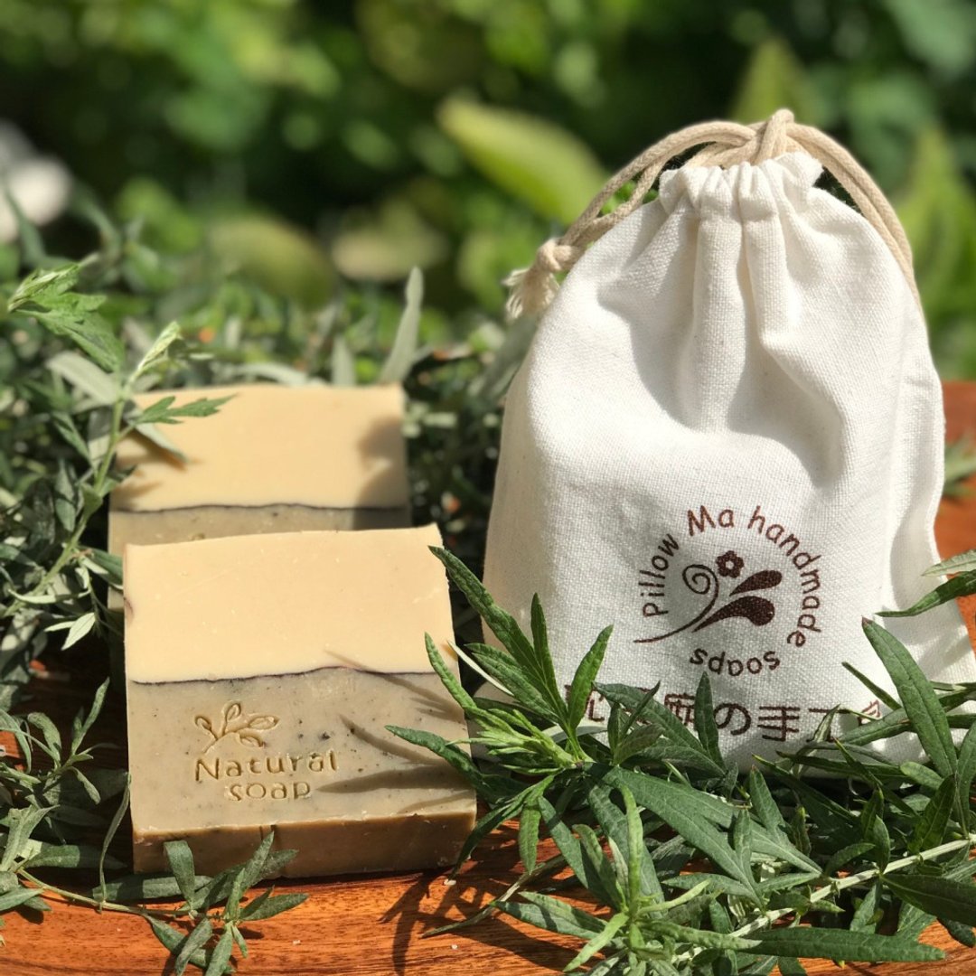 艾草平安皂/心灵净化除秽 - 肥皂/手工皂 - 植物．花 卡其色