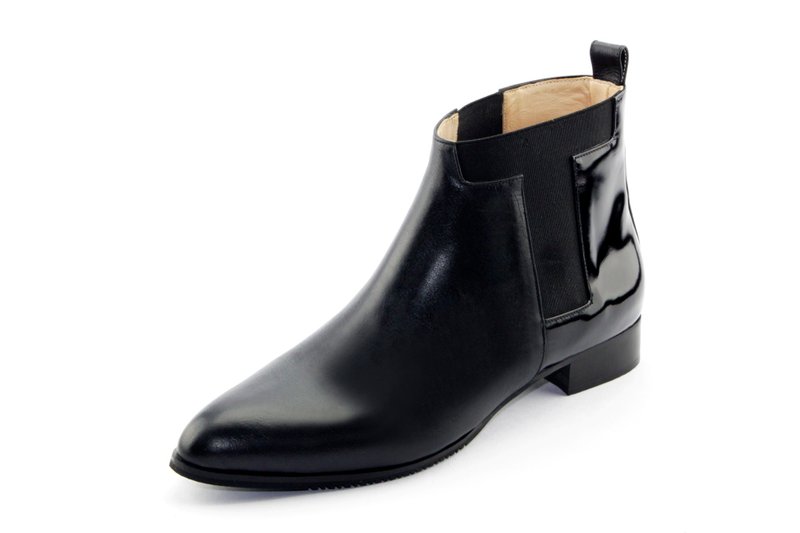 T FOR KENT 头文字T "INITIAL T" - 女款短靴 - 真皮 黑色