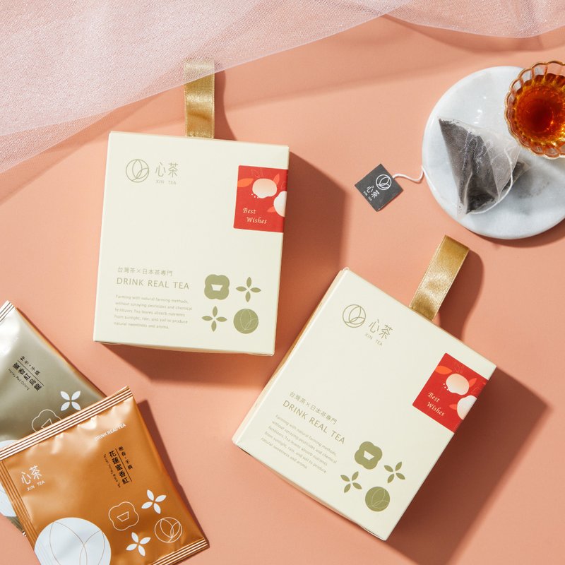 定制化婚礼小物 | 台湾蜜香茶, 喝在嘴里的甜蜜 | 缎带茶包礼盒 - 茶 - 新鲜食材 