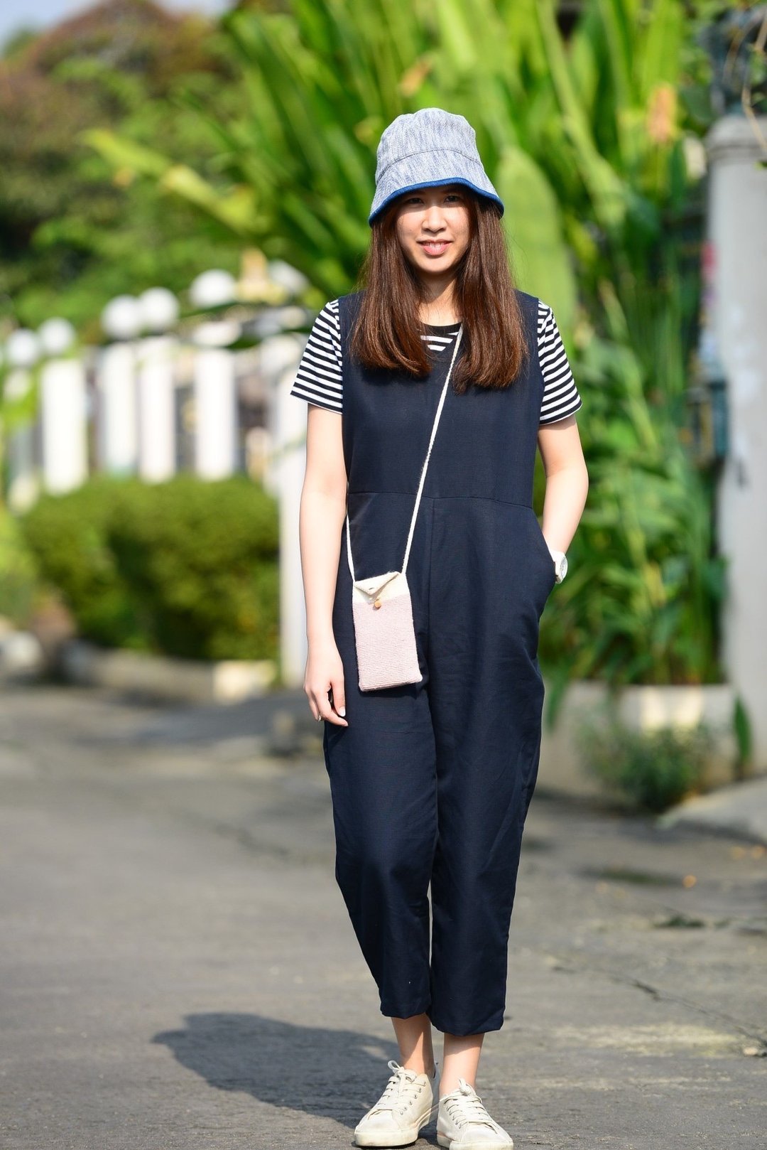 Linen Jumpsuit - 背带裤/连体裤 - 棉 