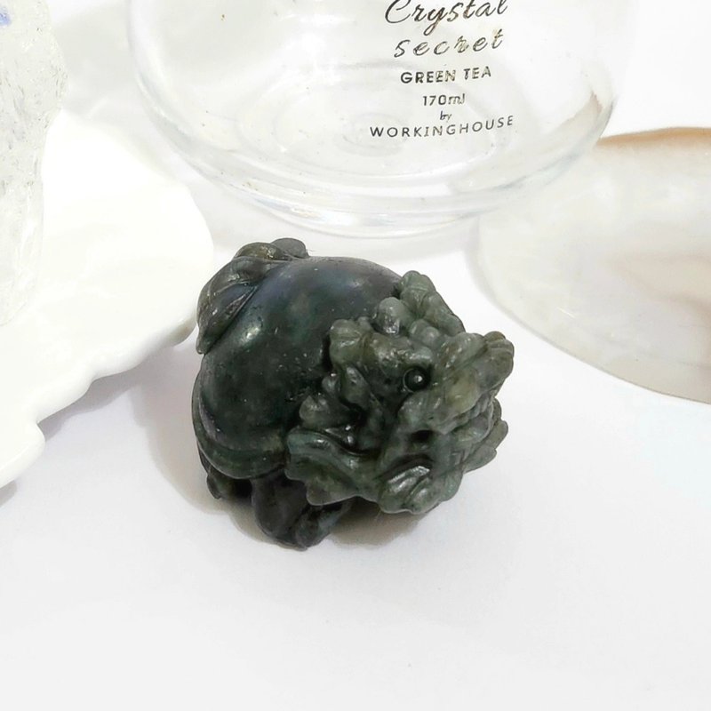 拉长石龙龟/增强直觉之水晶 - 摆饰 - 水晶 蓝色