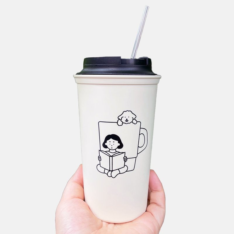 Cafe and Hof | tumbler (453ml) - 开瓶器/开罐器 - 塑料 白色