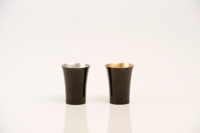 SYUKUHAI Urushi Kuro Gold&Silver - 酒杯/酒器 - 木头 金色