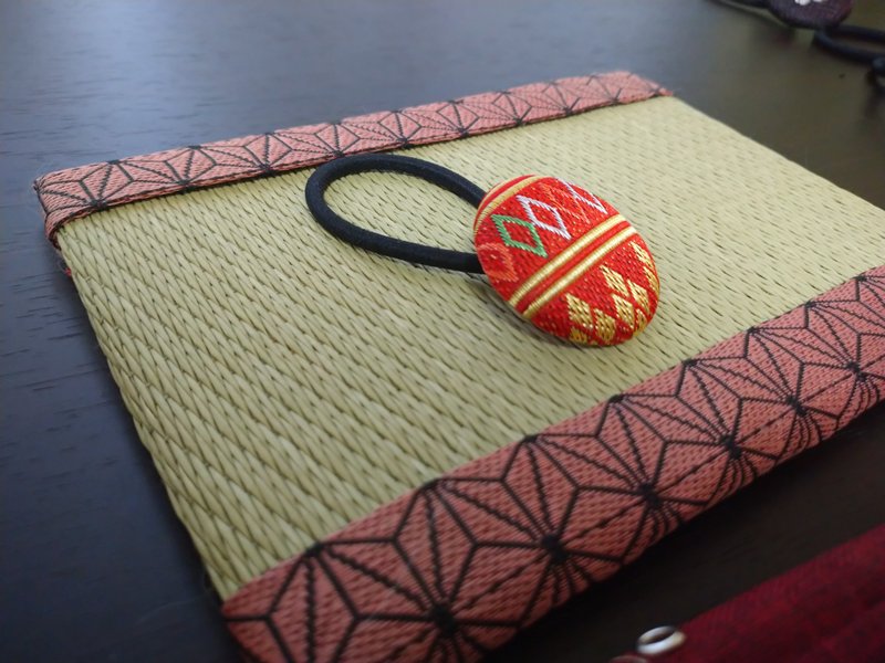 【绚烂】发圈 发饰 日本制 手工制作 - 发饰 - 其他材质 红色