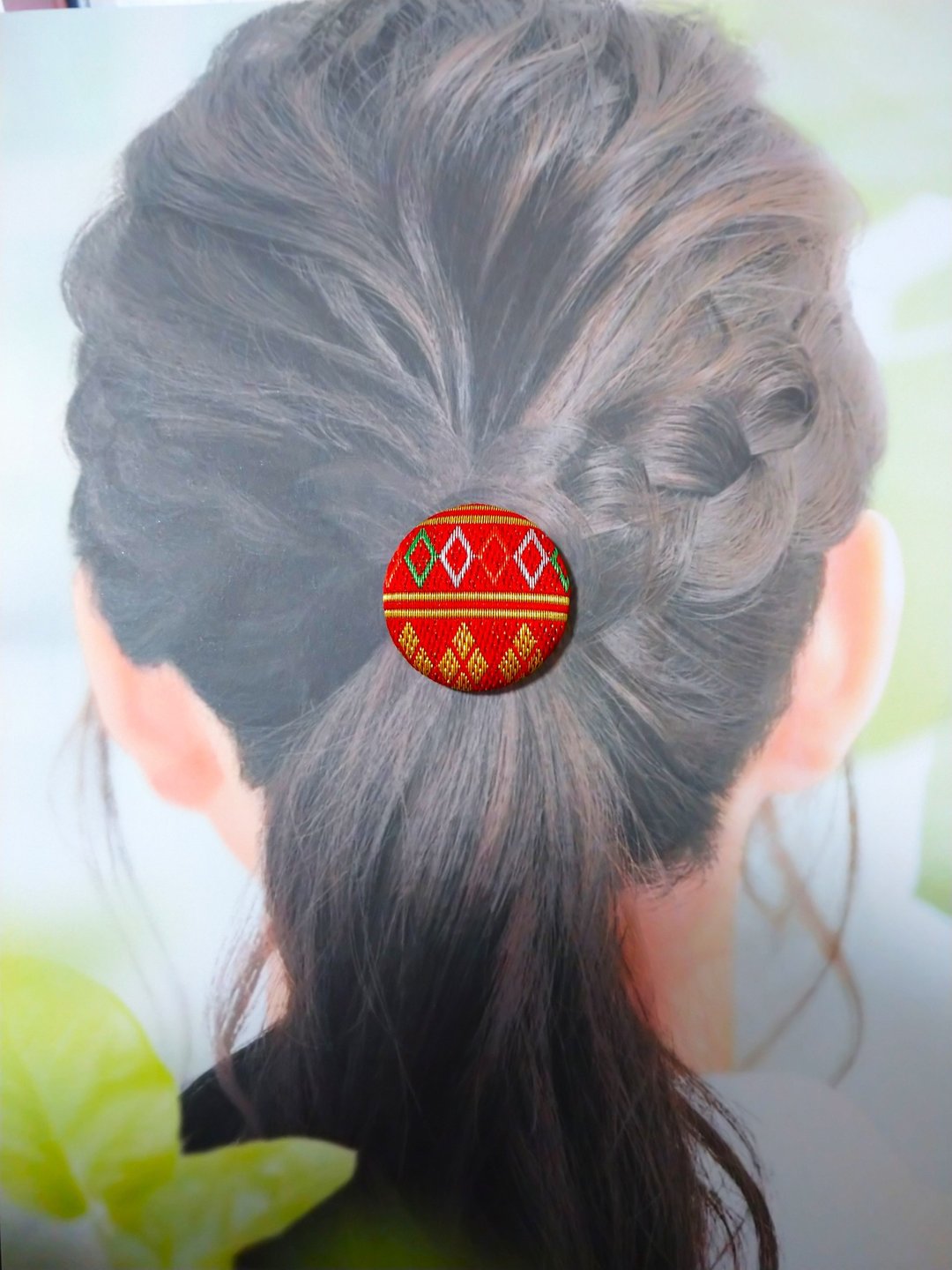 【绚烂】发圈 发饰 日本制 手工制作 - 发饰 - 其他材质 红色