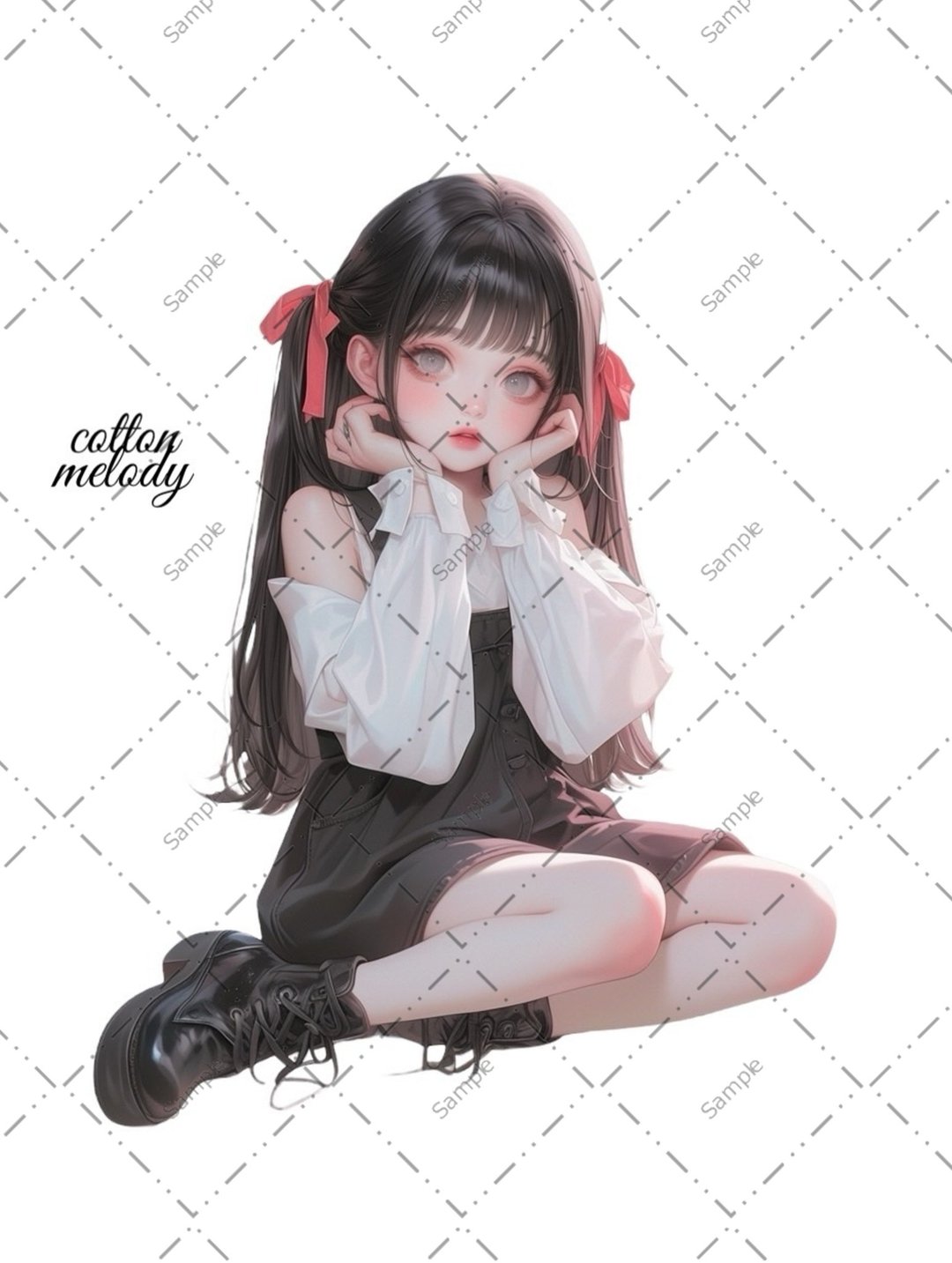 原创贴纸 no.1274 人物贴纸 原创贴纸 人物贴纸 女孩贴纸 原创人物贴纸 - 贴纸 - 纸 