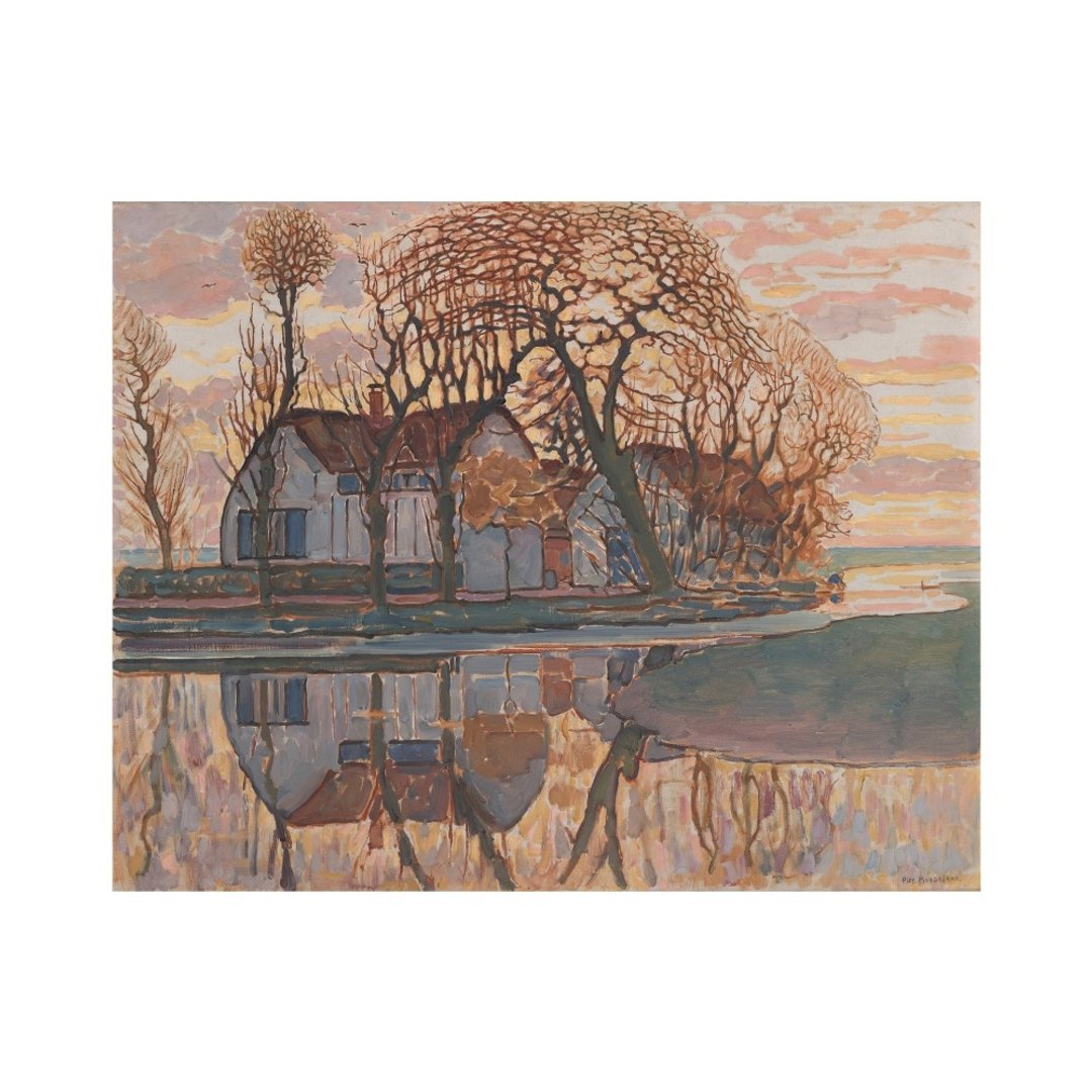 【原版海报】Piet Mondrian | Farm near Duivendrecht - 海报/装饰画/版画 - 纸 蓝色