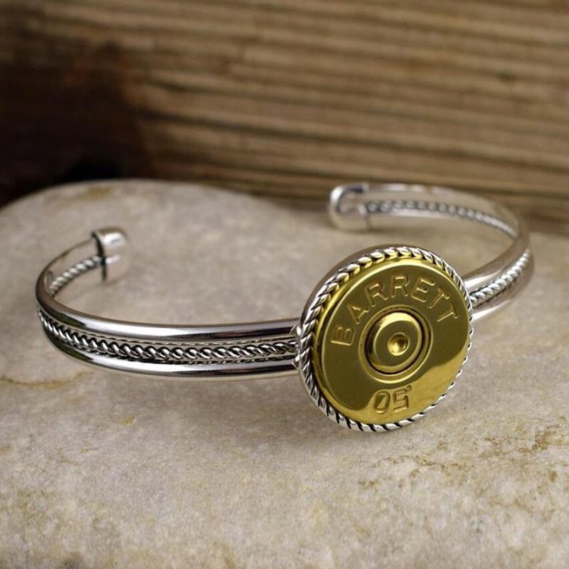 Bullet - 50口径子弹 金属C型手环 / 男生男性个性潮牌复古手环 - 手链/手环 - 其他材质 