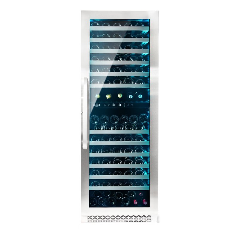 DIVIN 双温区葡萄酒柜冰箱(150-156瓶) - 厨房家电 - 不锈钢 银色