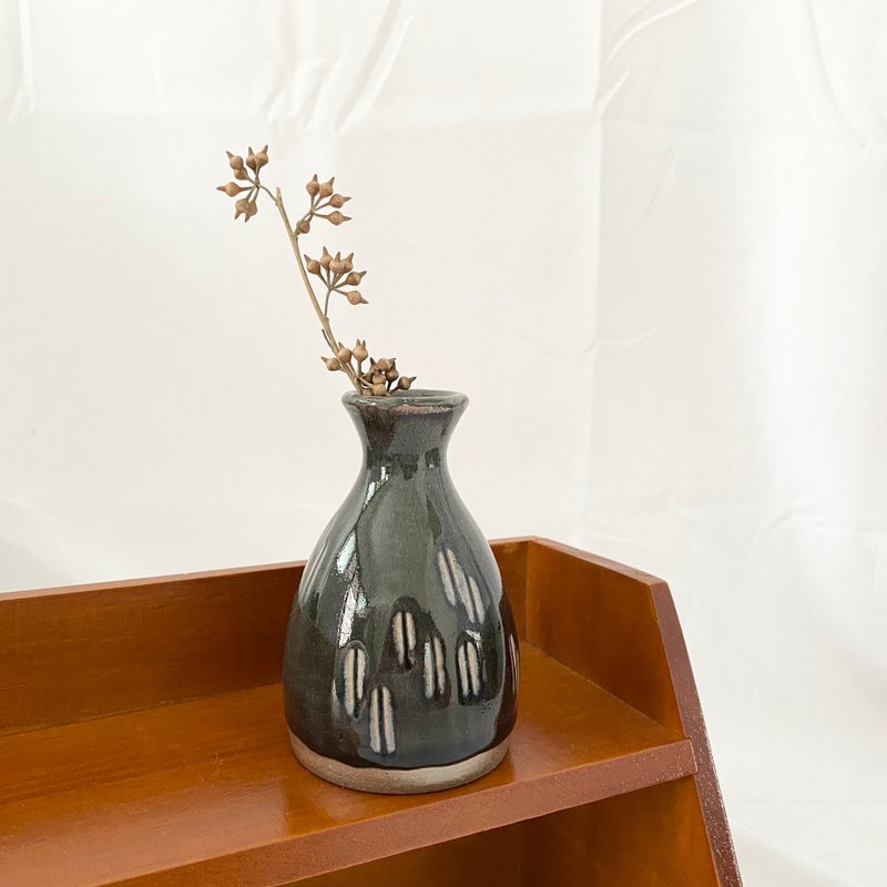 咖啡豆豆小花器 - 花瓶/陶器 - 陶 