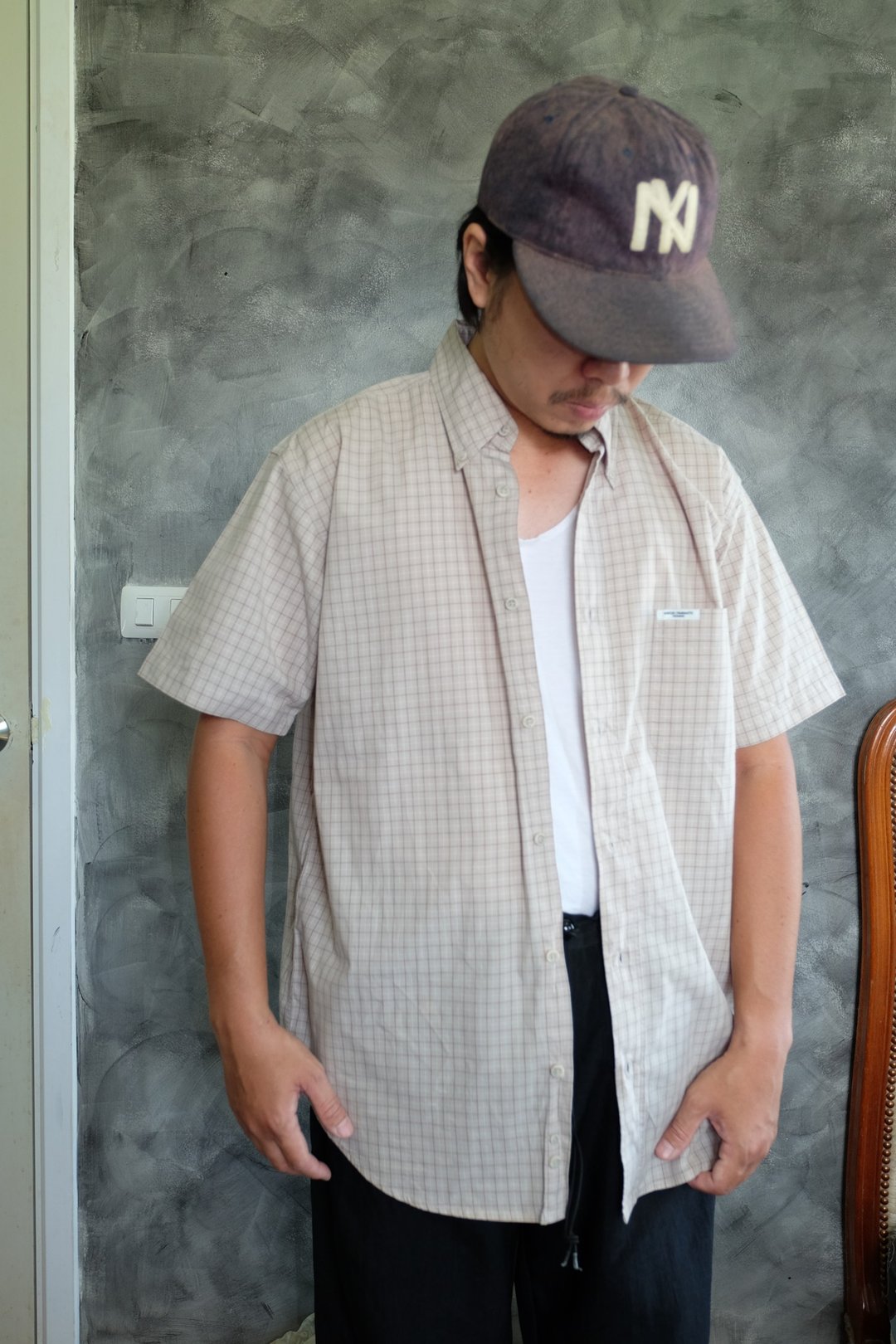 Vintage Kansai Yamamoto short sleeve shirt - 男装衬衫 - 棉 