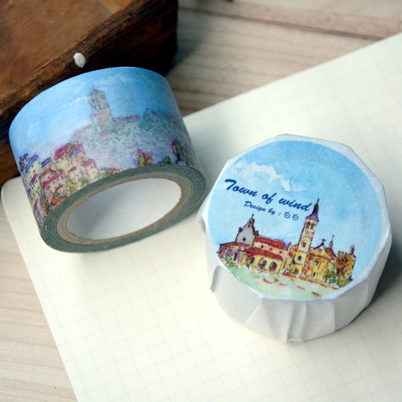 独家代理Ｉ田小宝的星空Ｉ-绘者白白 《town of wind》 - 纸胶带 - 纸 