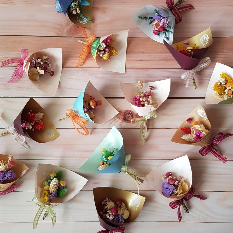 永恒花礼 | 迷你花束_毕业 干燥花 婚礼小物 活动小物 工商礼品 - 干燥花/捧花 - 植物．花 多色