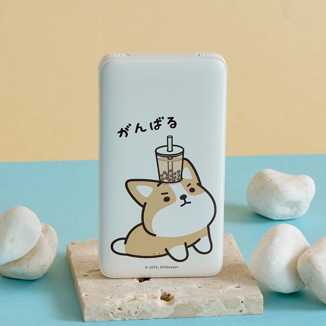 柴语录阿吉顶珍奶双线快充10000mAh行动电源 - 充电宝/传输线 - 塑料 多色
