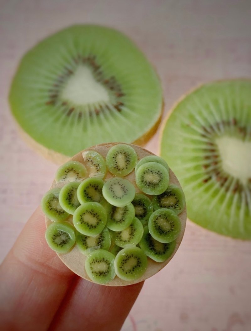 Miniature kiwi cane. TUTORIAL polymer clay. Mini fruits. Fake fruit. 教程. 微型. 微型猕 - 线上课程/教学影片 - 其他材质 