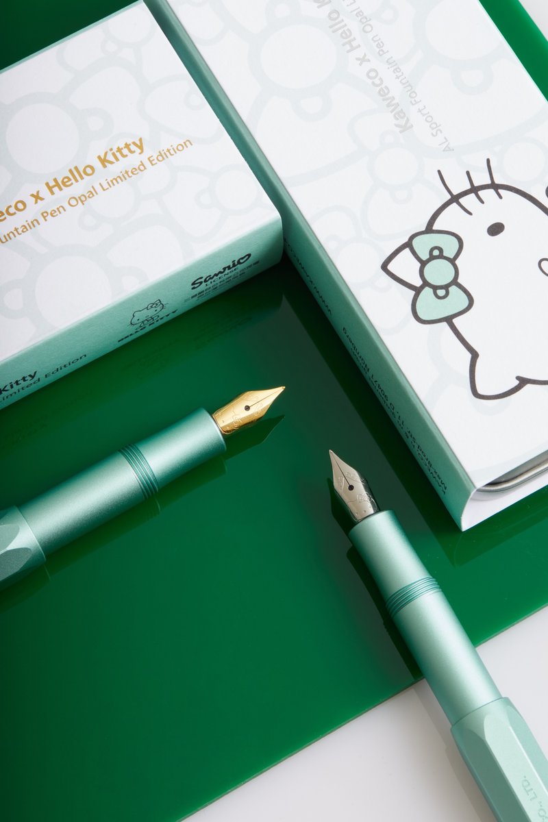 德国 KAWECO x Hello Kitty AL Sport 钢笔2022限量版 金尖 F - 钢笔 - 铝合金 绿色