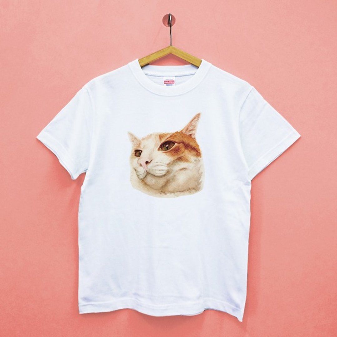 【定制化礼物】橘猫Popo United Athle纯棉柔感T恤 - 中性连帽卫衣/T 恤 - 棉 