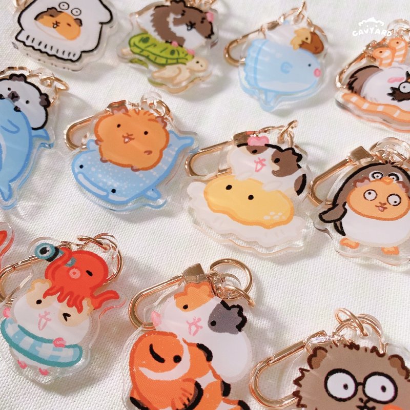 夏日海洋生物吊饰 天竺鼠 - 吊饰 - 压克力 