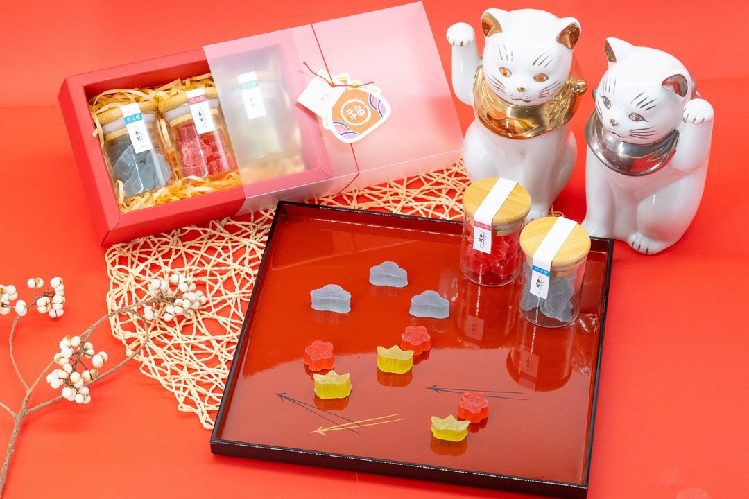 和菓子 | 【新春限定】送礼必备 松竹梅 琥珀糖礼盒 - 零食/点心 - 其他材质 