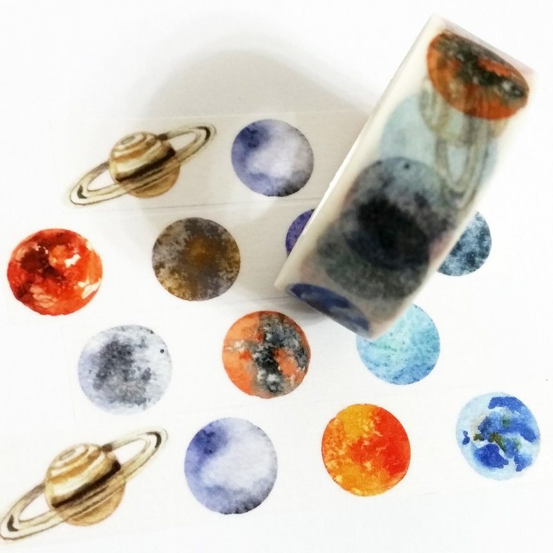 分装纸胶带 Fly Me to The Moon - 纸胶带 - 纸 