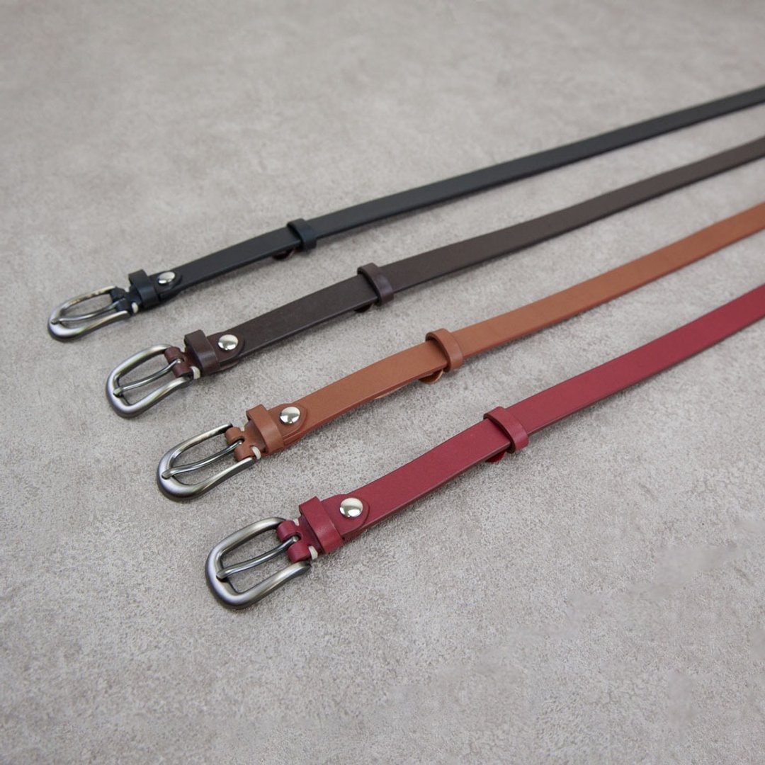 皮带 女款腰带 意大利牛皮 belt 18mm - 皮带/腰带 - 真皮 多色