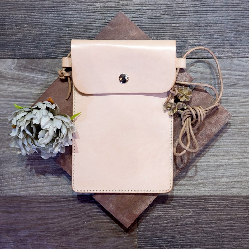 单肩/斜背皮革包 | 手缝皮革完成品 | BSP077 - 侧背包/斜挎包 - 真皮 橘色