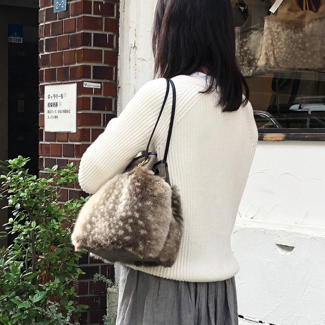 nico-bambifur Olive x Dark Brown Made to order - 手提包/手提袋 - 棉．麻 咖啡色