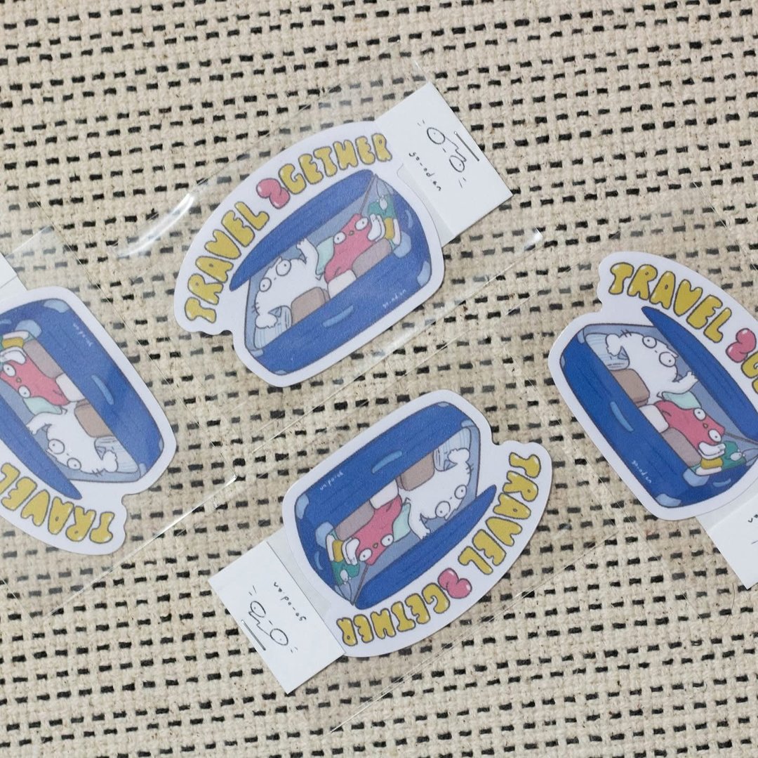 好的行李箱贴纸 - 贴纸 - 塑料 蓝色