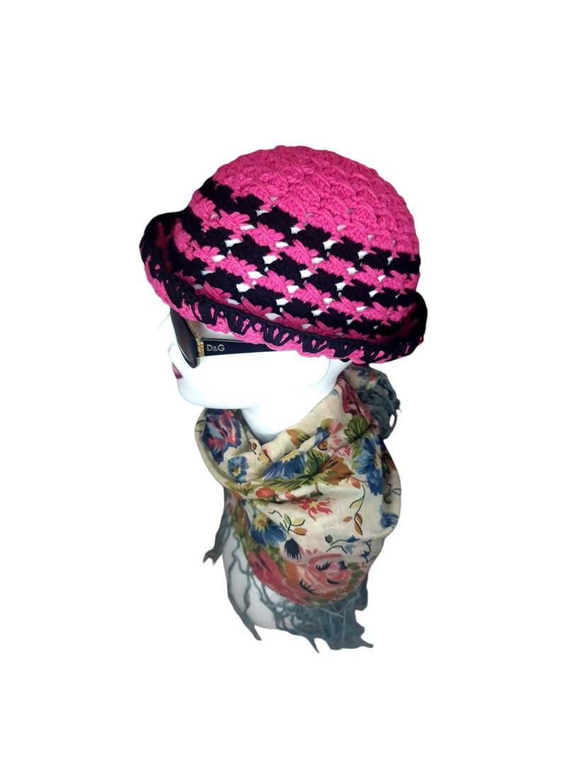 手工钩编冬帽 - 帽子 - 棉．麻 多色