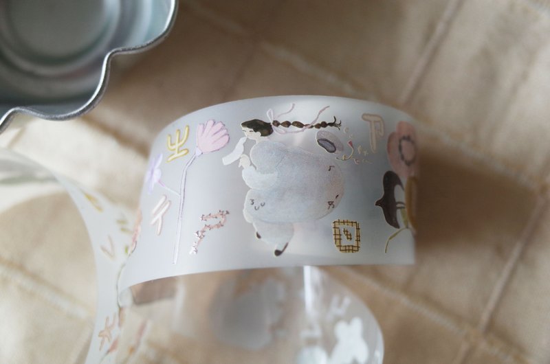 注音花园 / 雾面PET纸胶带 - 纸胶带 - 塑料 白色